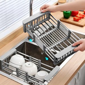 Égouttoir Vaisselle Amovible pour Plan de Travail